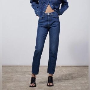 Zara 90s Mom Fit Blue Women's Jeans